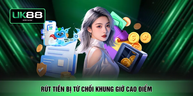 Rút tiền bị từ chối khung giờ cao điểm